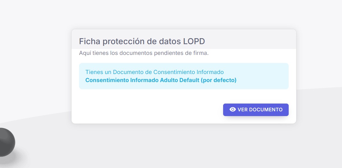 Aviso de documentos pendientes de firmar