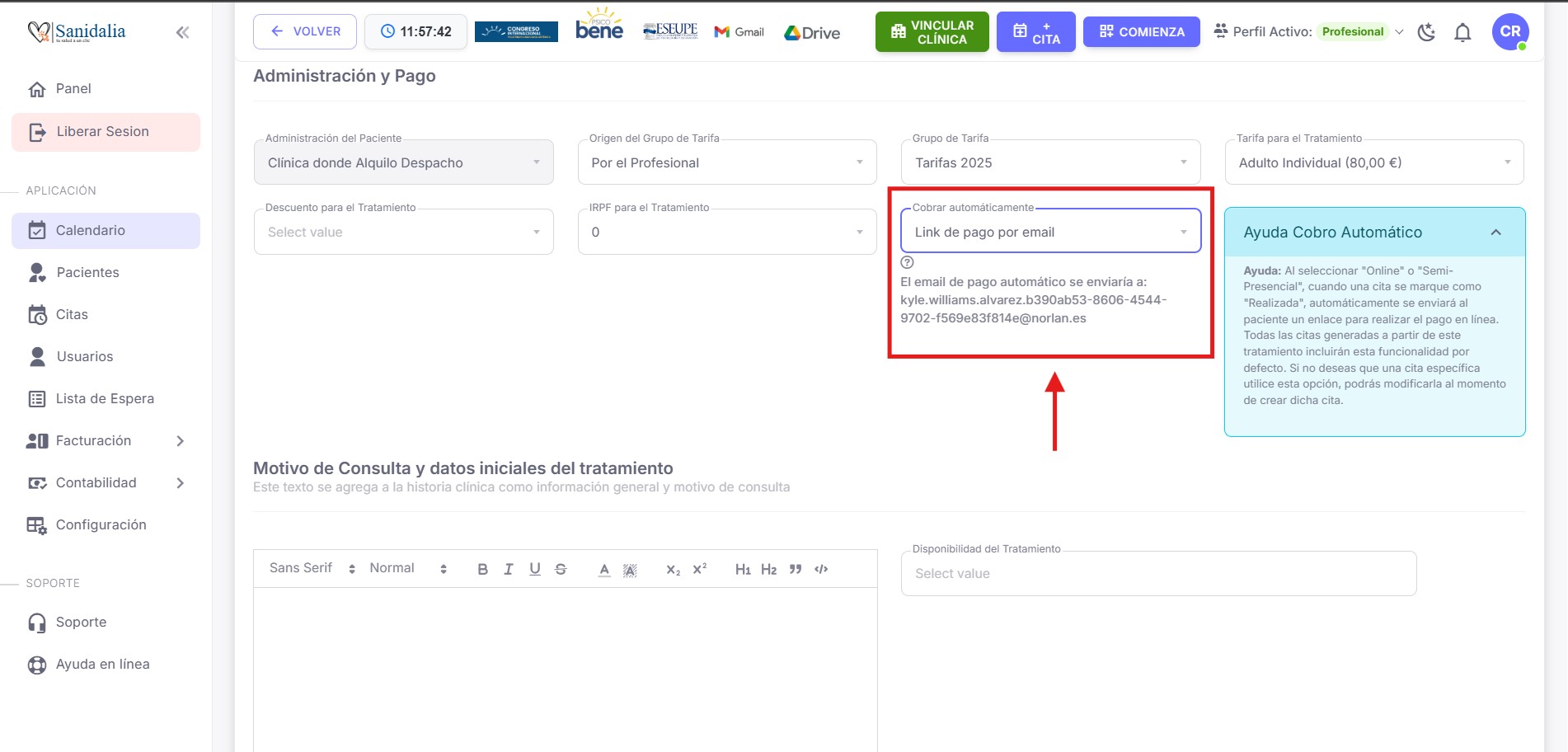 Cobrar automáticamente