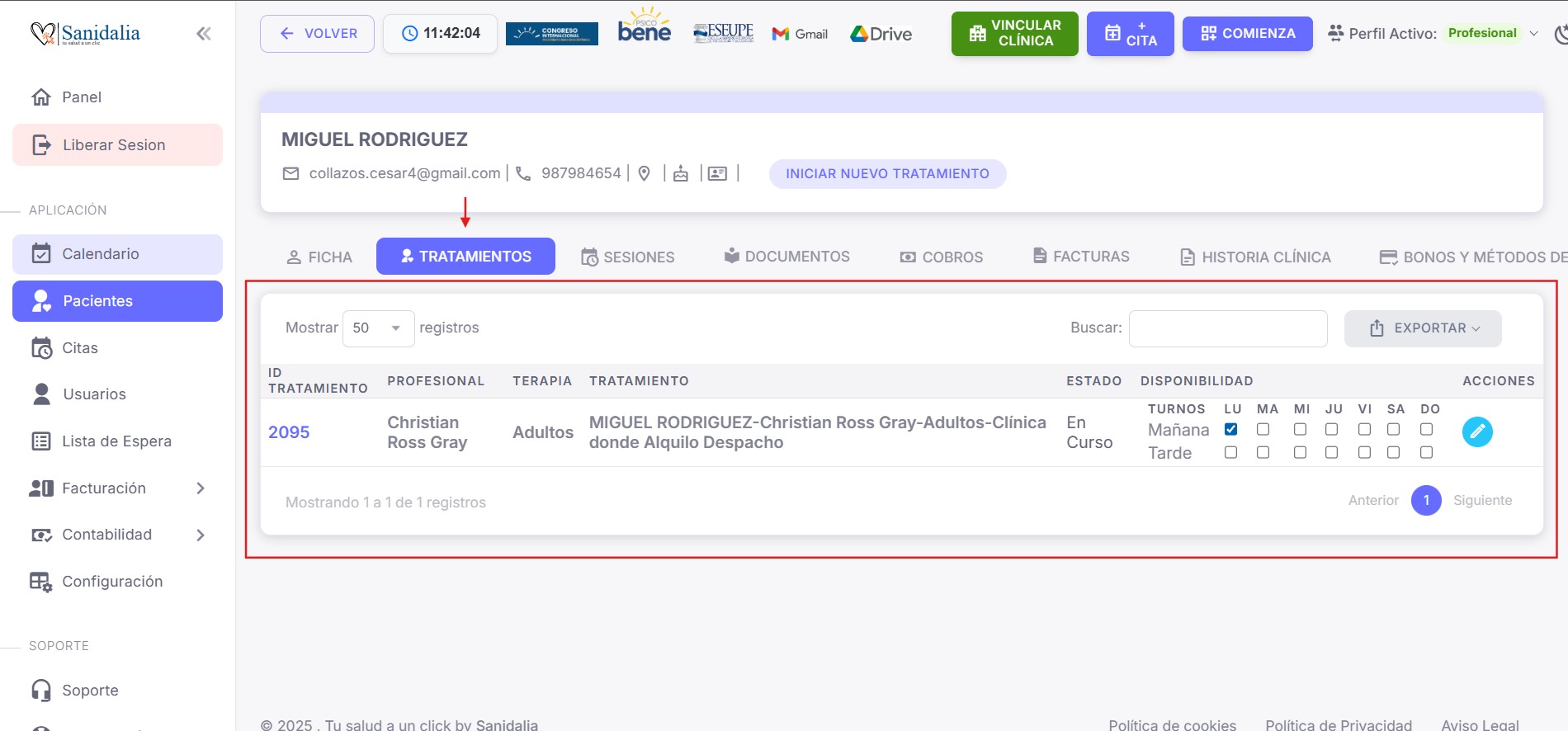 Selector de tratamiento