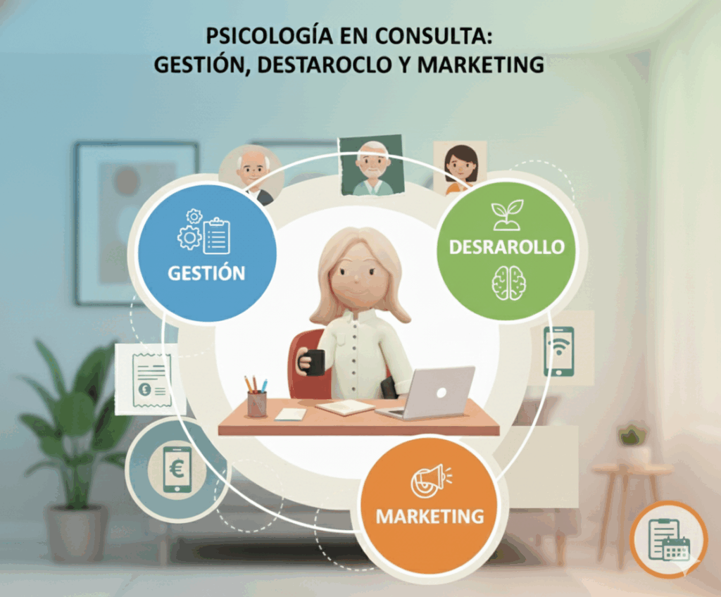 Psicología en consulta: gestión, desarrollo y marketing alrededor de la profesional