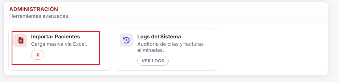 Perfil Administrador