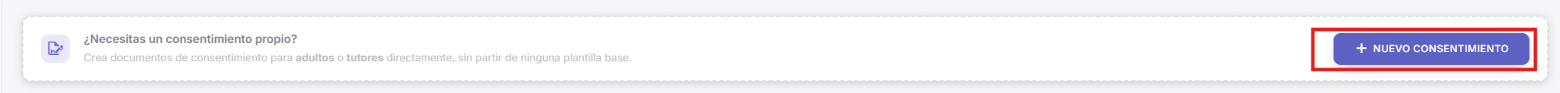 Crear consentimiento en el Centro de Mensajes
