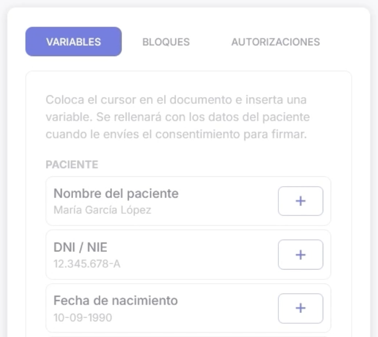 añadir variables sanidalia